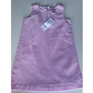 Gymboree Pink & White Seersucker Shift Dress